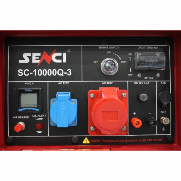 Generator de curent diesel SENCI SC10000Q-3 trifazat AVR 8 kW insonorizat - Image 5
