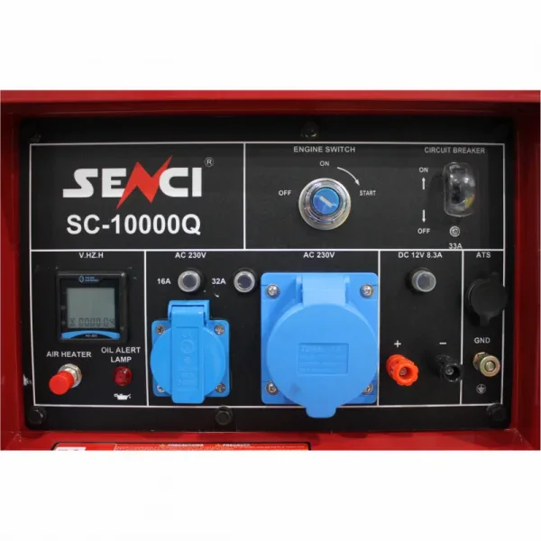Generator de curent diesel SENCI SC10000Q monofazat AVR 8 kW insonorizat - Image 5