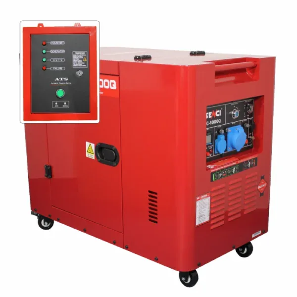 Generator de curent diesel SENCI SC10000Q ATS monofazat AVR 8 kW pornire electrica