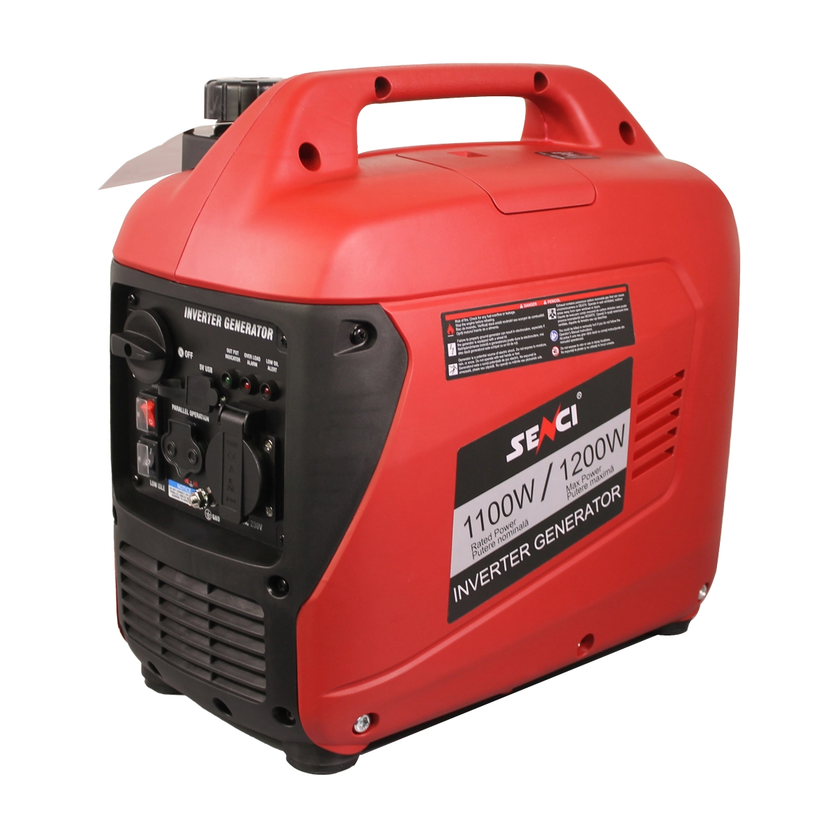 Generator de curent benzina SENCI SC-1400i monofazat invertor AVR 1,2 kW insonorizat 5 Generator de curent benzina SENCI SC-1400i monofazat invertor AVR 1,2 kW insonorizat - Image 5
