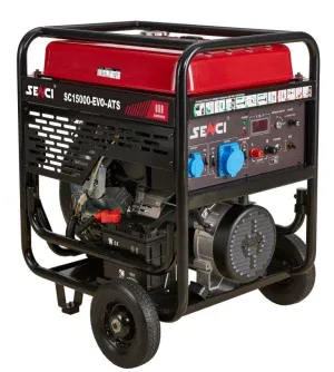 Generator de curent benzina SENCI SC15000 EVO-ATS monofazat AVR 13 kW ATS inclus | Travandi.ro