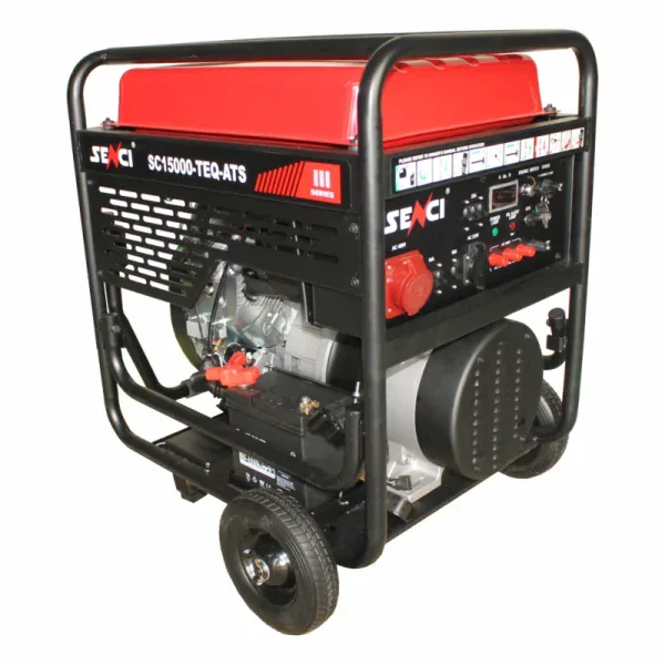 Generator de curent benzina SENCI SC18000TE EVO AVR trifazat 17 kW pornire electrica