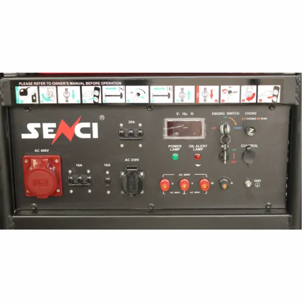 Generator de curent benzina SENCI SC18000TE EVO AVR trifazat 17 kW pornire electrica - Image 3
