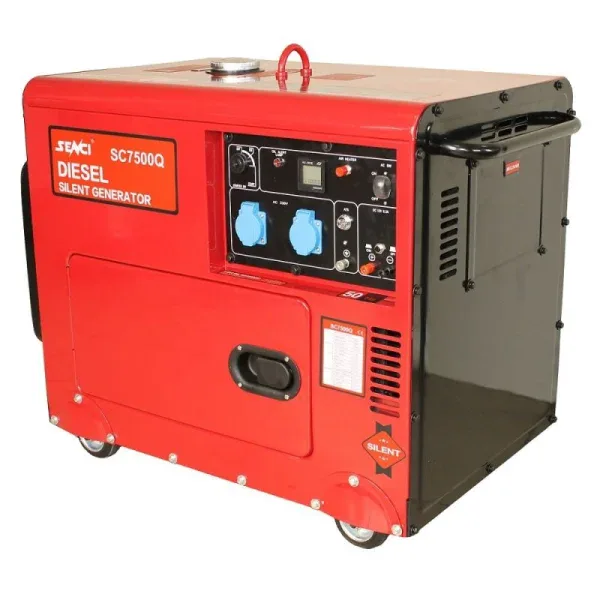 Generator de curent diesel SENCI SCD7500Q monofazat AVR 6 kW insonorizat