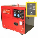 Generator de curent diesel SENCI SCD7500Q ATS monofazat AVR 6 kW pornire electrica ATS inclus