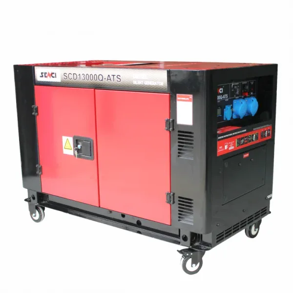 Generator de curent diesel SENCI SCD13000Q-ATS monofazat AVR 11 kW pornire electrica ATS inclus