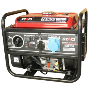 Generator de curent benzina SENCI SC4200iF monofazat AVR 4,2 kW pornire electrica invertor