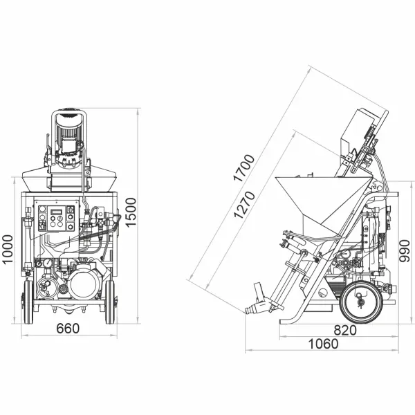 Masina de tencuit Imer Koine 3.1 230V debit 2-17 l/min materiale preamestecate - Image 5