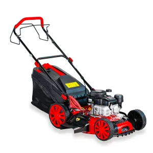 Masina de tuns gazon BISONTE BTA-MTG450 Benzina 3.1 CP 46 cm cos 60 l