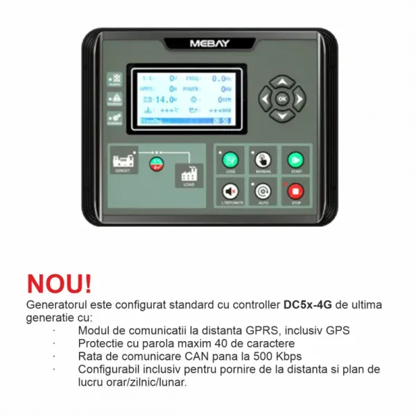 Generator de curent diesel SENCI SCDE162i-YCS trifazat AVR 130 kW pornire electrica ATS inclus - Image 7