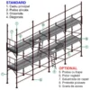 Schela CONDOR Omega 1080 mp, 1.8 x 1.05 x 2.0 m cu pivot, podea din otel zincat, L 36 m / H 30 m