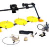 ProGARDEN Cositoare frontala rotativa cu 3 discuri pentru minitractoare Campo T18 G2, G2.1, V25.1