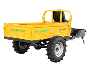 ProGARDEN Alpine RM500T Remorca cu tractiune G2, 500kg, 1 osie, prindere bolt pentru motocultor, roti profil agricol 6.00-12 | Travandi.ro
