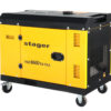 Generator insonorizat Stager YDE8600TA-TA3 V2, 7.5kVA, DualPower 230-400V, diesel, 3000rpm, pornire electrica