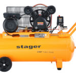 Stager Air 32C100 compresor aer, 100L, 10bar, 324L/min, monofazat, angrenare curea