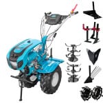 Motocultor profesional Dakard DKD HS1000B NEW Benzina 7.5CP + Roti ATV + Roti metalice + Plug + Plug cartofi + Rarita fixa + Prasitoare K2