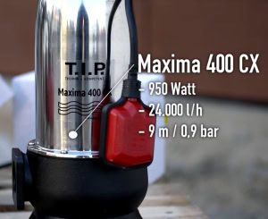 Electropompa submersibila apa murdara T.I.P. Maxima 400 CX 950W | Travandi.ro