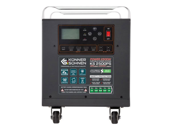 Stație portabilă de energie solară Könner & Söhnen KS 2500PS - Image 2