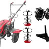 Motocultor profesional Weima WM1100C-6 Benzina 7,5 CP + Diferential + Capota cu far + Roti metalice + Plug arat simplu