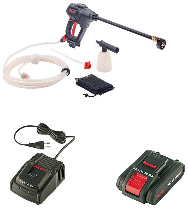 Curatator cu presiune pe baterii AL-KO PW 2040 EasyFlex 18V cu baterie si incarcator incluse
