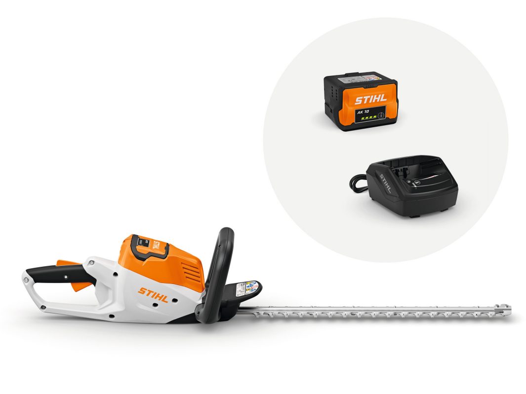 Foarfeca gard viu cu acumulator STIHL HSA 50.1 Set cu acumulator AK10 si incarcator AL101 1 Foarfeca gard viu cu acumulator STIHL HSA 50.1 Set cu acumulator AK10 si incarcator AL101