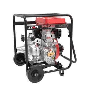 Motopompa de inalta presiune SENCI SCDHP-80E diam. 3″ Diesel, DE, rezervor 12.5L, roti transport | Travandi.ro