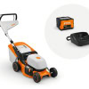 Pachet Masina de tuns gazon STIHL RMA 243 Acumulator 41 cm cos 52 l + acumulator AK20 si incarcator AL101