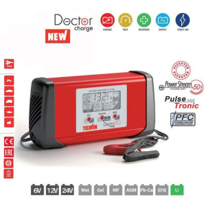 Redresor si tester baterii Telwin DOCTORCHARGE50, 6/12/24 V, capacitati baterii Pb/GEL/AGM/Pb Ca/Li 10-600 Ah | Travandi.ro