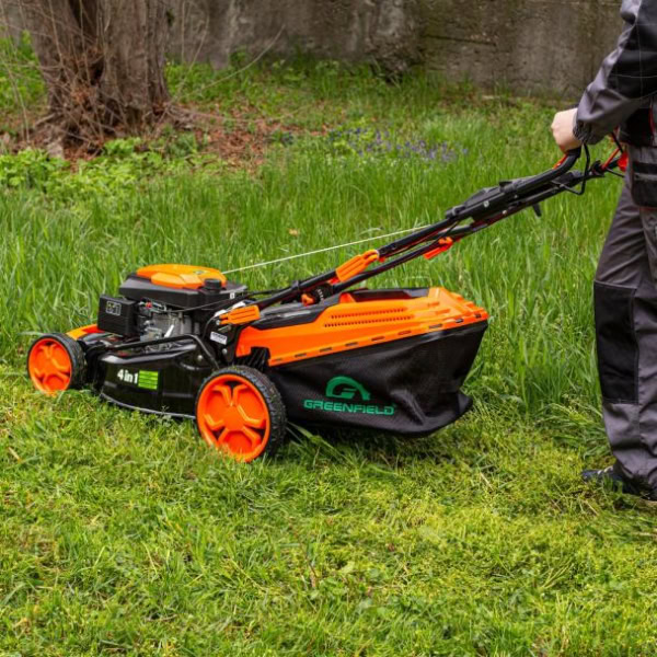 Masina de tuns gazon GREENFIELD G-MTG532ARW-T8 Benzina 4.4 CP 52 cm cos 60 l - Image 2
