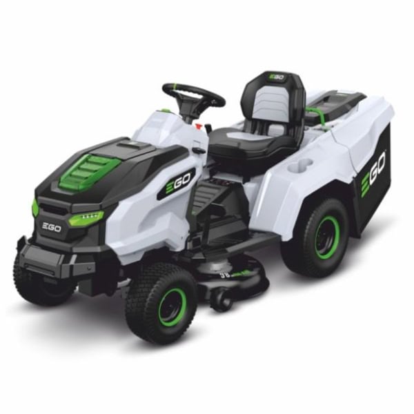 Set tractor de tuns iarba Ego Power TR3801E-B, 56 V, cu 2 acumulatori, 56 V/10.0 Ah, 98 cm