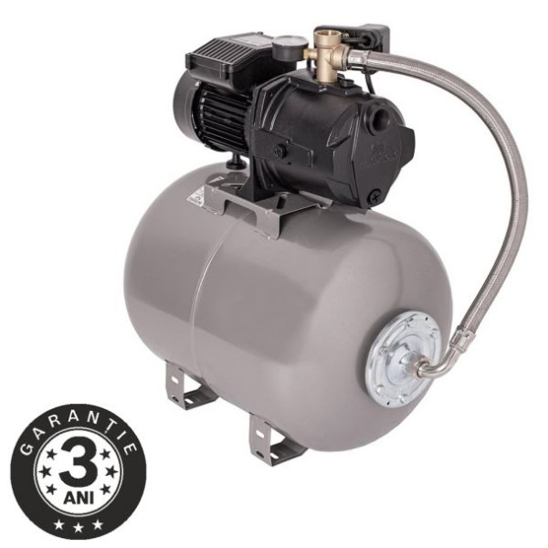 Hidrofor cu pompa autoamorsanta Wasserkonig WSK4044-50, fonta, putere 850 W, debit 4020 l/h, inaltime refulare 44 m, vas de expansiune 50 litri