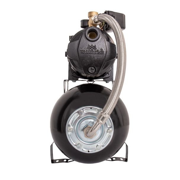Hidrofor cu pompa autoamorsanta Wasserkonig WSK4748-25, corp fonta, negru, putere 1050 W, debit 4740 l/h, inaltime refulare 48 m, vas de expansiune 24 litri 5 Hidrofor cu pompa autoamorsanta Wasserkonig WSK4748-25, corp fonta, negru, putere 1050 W, debit 4740 l/h, inaltime refulare 48 m, vas de expansiune 24 litri - Image 5
