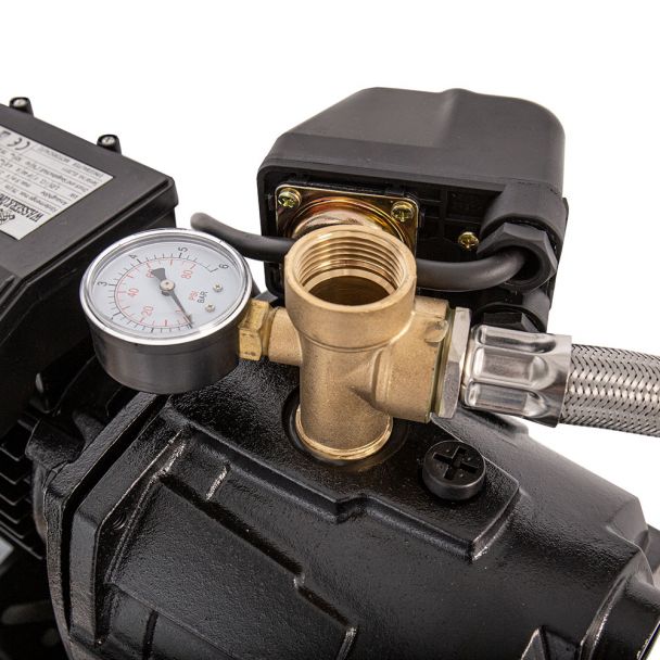 Hidrofor cu pompa autoamorsanta Wasserkonig WSK4748-50, fonta, putere 1050 W, debit 4740 l/h, inaltime refulare 48 m, vas de expansiune 50 litri 3 Hidrofor cu pompa autoamorsanta Wasserkonig WSK4748-50, fonta, putere 1050 W, debit 4740 l/h, inaltime refulare 48 m, vas de expansiune 50 litri - Image 3