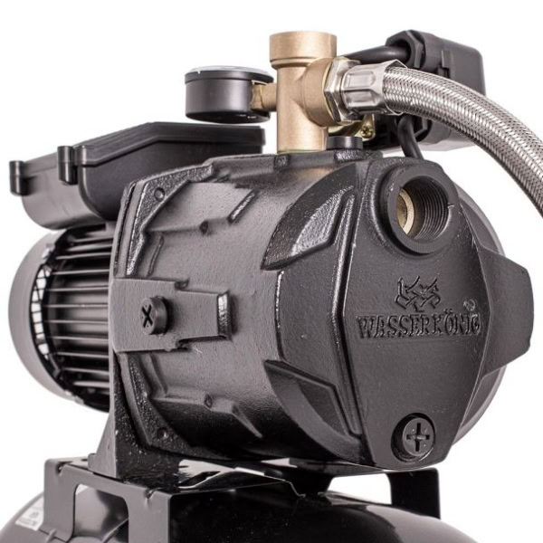 Hidrofor cu pompa autoamorsanta Wasserkonig WSK5357-25, fonta, negru, putere 1400 W, debit 5280 l/h, inaltime refulare 57 m, vas de expansiune 24 litri - Image 4