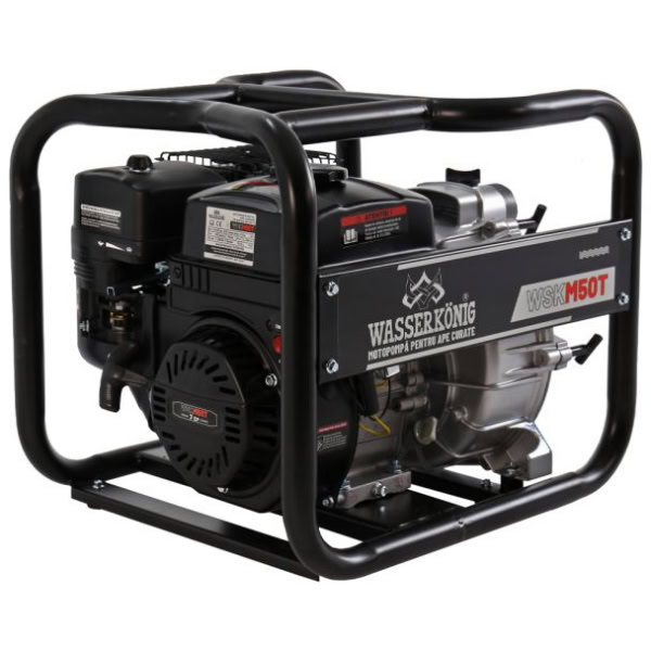 Motopompa 2" pentru apa murdara Wasserkonig WSKM50T, maxim 30 m³/ora , inaltime refulare max 30 m, motor euro V, benzina, putere 7 CP - Image 8
