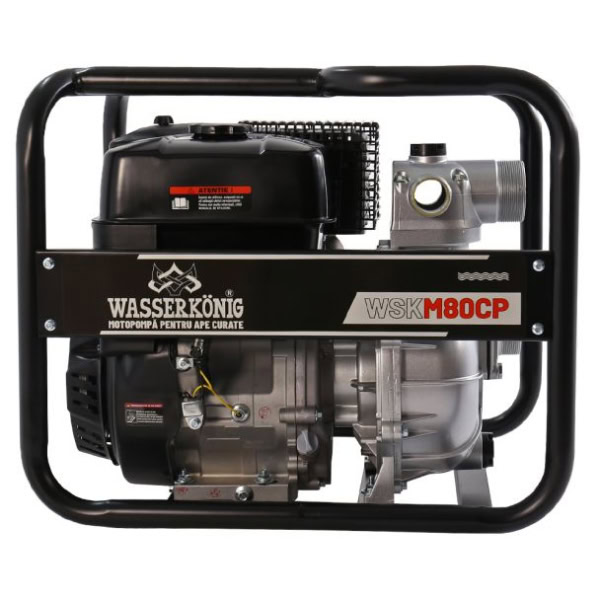 Motopompa aspiratie 3" Wasserkonig WSKM80CP, maxim 50 m³/ora , inaltime refulare max 70 m, motor euro V, benzina, putere 11 CP - Image 9