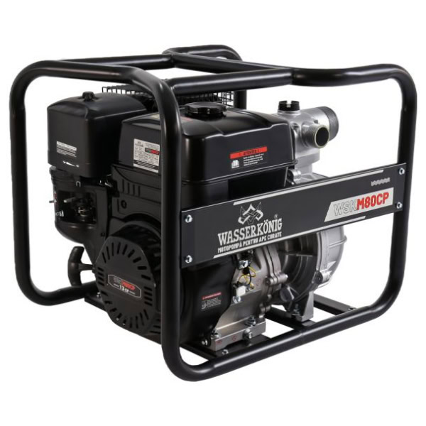 Motopompa aspiratie 3" Wasserkonig WSKM80CP, maxim 50 m³/ora , inaltime refulare max 70 m, motor euro V, benzina, putere 11 CP - Image 8