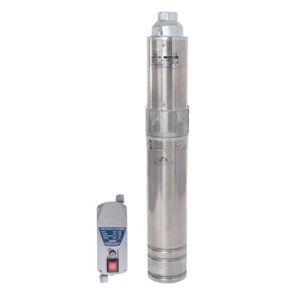 Pompa submersibila cu surub Wasserkonig XW3080, pentru ape curate, diametru 4", putere 1200 W, debit 3000 l/h, inaltime refulare 80 m 1 Pompa submersibila cu surub Wasserkonig XW3080, pentru ape curate, diametru 4", putere 1200 W, debit 3000 l/h, inaltime refulare 80 m