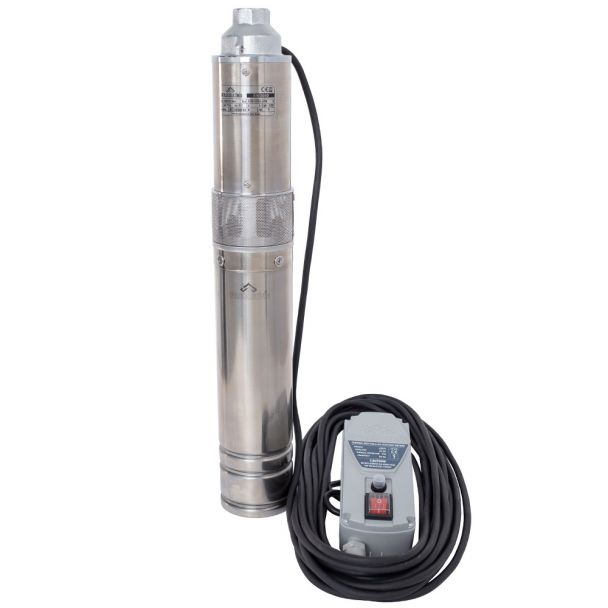 Pompa submersibila cu surub Wasserkonig XW3080, pentru ape curate, diametru 4", putere 1200 W, debit 3000 l/h, inaltime refulare 80 m 6 Pompa submersibila cu surub Wasserkonig XW3080, pentru ape curate, diametru 4", putere 1200 W, debit 3000 l/h, inaltime refulare 80 m - Image 6