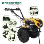 ProGARDEN Pachet Campo 1844 Motocultor 18CP + Plug bilonat + Plug reversibil + Prasitoare + Adaptor +  2 roti metalice 540x170 + 4L Ulei