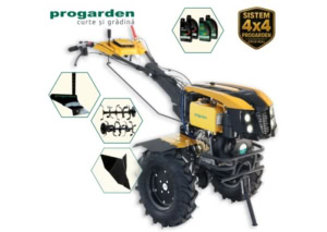Pachet Motocultor ProGARDEN 12CP Campo 1273 Alpine V2 + Plug simplu+ Plug bilonat/rarita + 4 L Ulei