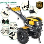 ProGARDEN Pachet Campo 1873 Alpine V2  Motocultor 18CP + Plug bilonat + Plug reversibil + Prasitoare + Adaptor +  2 roti metalice 540x170 + 4L Ulei