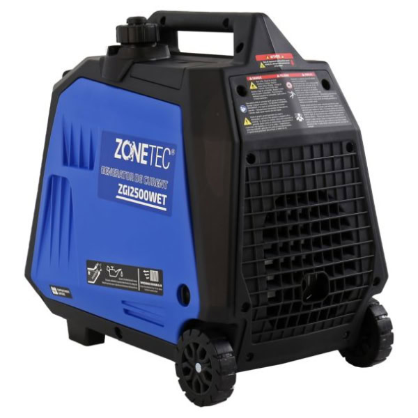 Generator de curent tip inverter Zonetec ZGI2500WET, monofazat, 2.5 kW, roti si maner pliabil pentru transport, pornire electrica - Image 11