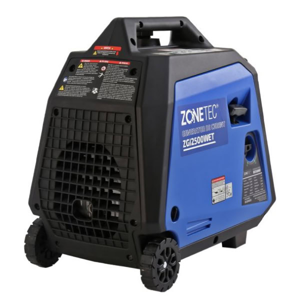 Generator de curent tip inverter Zonetec ZGI2500WET, monofazat, 2.5 kW, roti si maner pliabil pentru transport, pornire electrica - Image 9