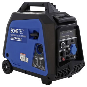 Generator de curent tip inverter Zonetec ZGI3500WET, monofazat, 3.5 kW, roti si maner pliabil pentru transport, pornire electrica | Travandi.ro