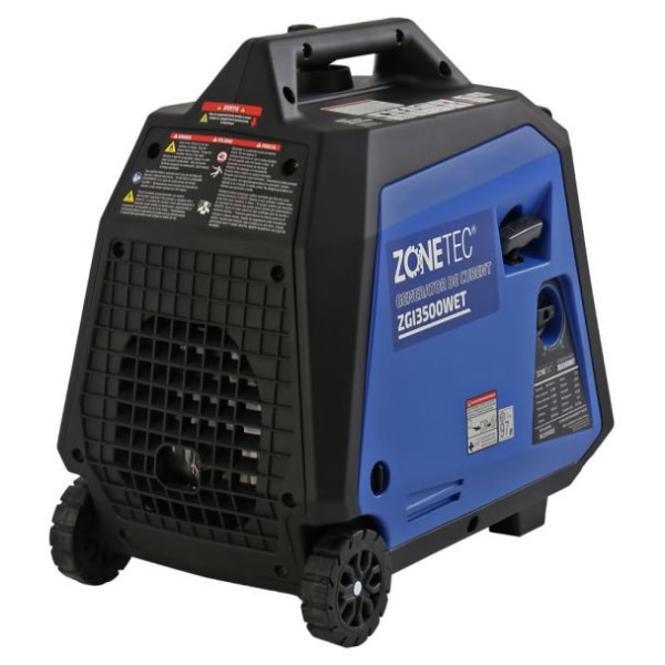 Generator de curent tip inverter Zonetec ZGI3500WET, monofazat, 3.5 kW, roti si maner pliabil pentru transport, pornire electrica - Image 10