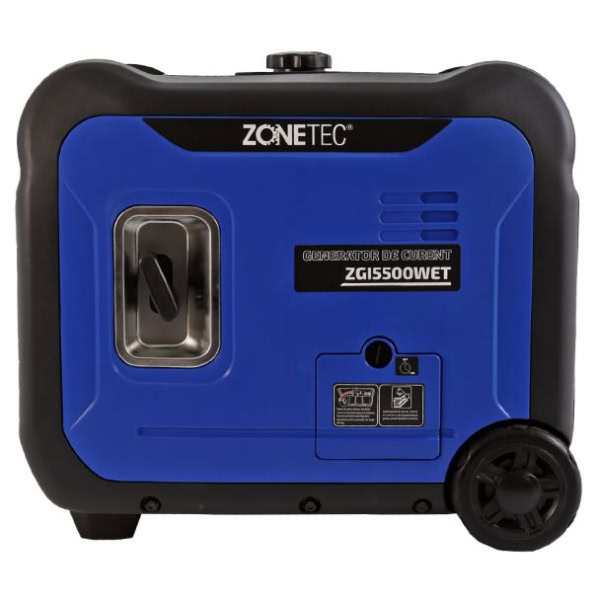 Generator de curent tip inverter Zonetec ZGI5500WET, monofazat, 5.5 kW, roti si maner pliabil pentru transport, pornire electrica - Image 11