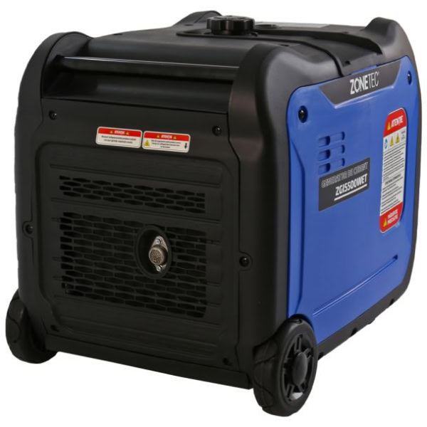 Generator de curent tip inverter Zonetec ZGI5500WET, monofazat, 5.5 kW, roti si maner pliabil pentru transport, pornire electrica - Image 9