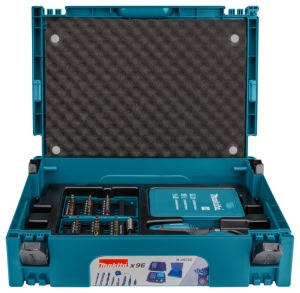 Set accesorii biti, tubulare si burghie, 96 de piese MAKITA B-49725