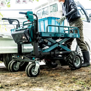 Roaba industriala LXT 18Vx2, cap. 300 kg, platforma electrica, livrata fara acumulatori MAKITA DCU601Z | Travandi.ro